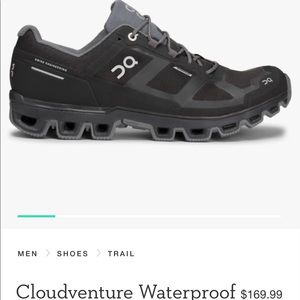 Men’s ON Cloudventure Waterproof shoes.